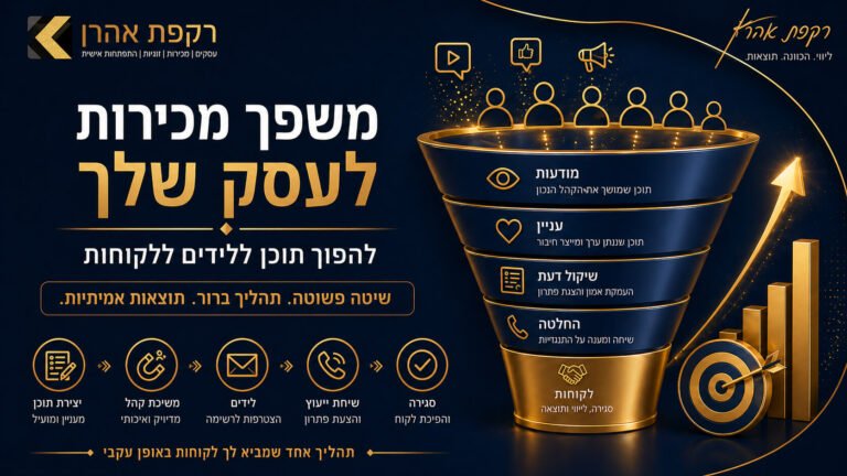 משפך מכירות לעסקים